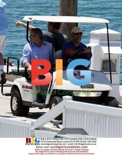 George Clooney on set of 'Up In The Air'