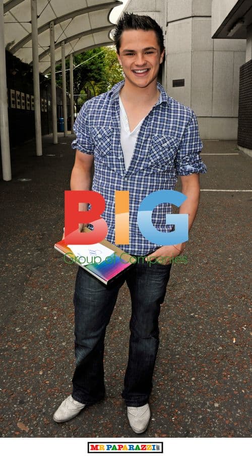 Shaun Smith outside GMTV studios