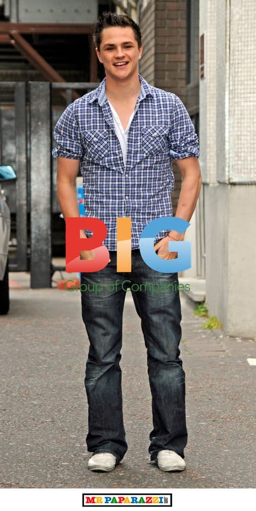 Shaun Smith outside GMTV studios