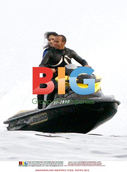 Lewis Hamilton and Nicole Scherzinger in Portofino