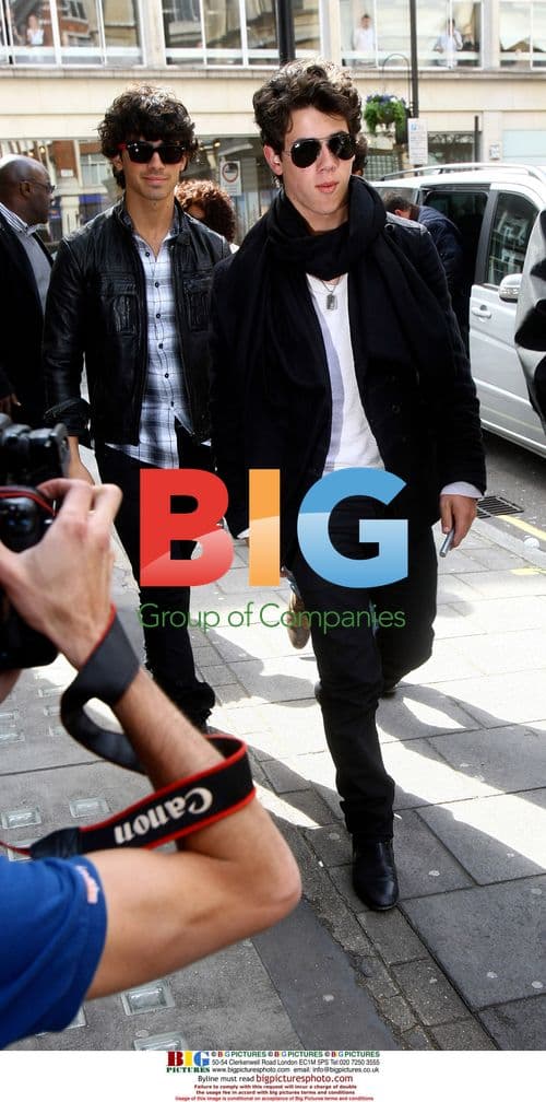 The Jonas Brothers Leaving Radio One Studios