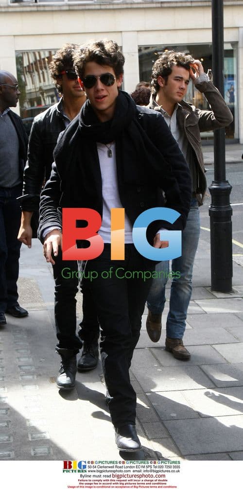 The Jonas Brothers Leaving Radio One Studios