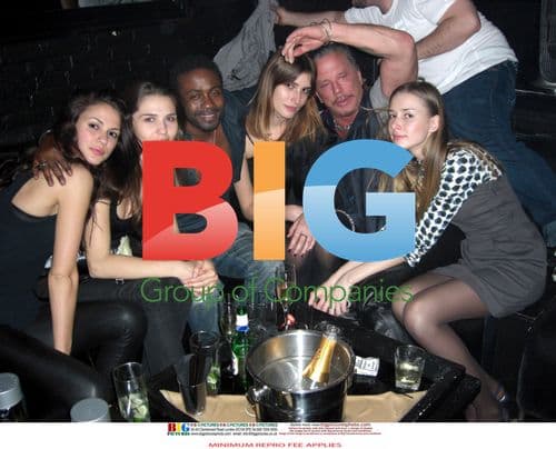 Mickey Rourke and Model Eugenia Kissing