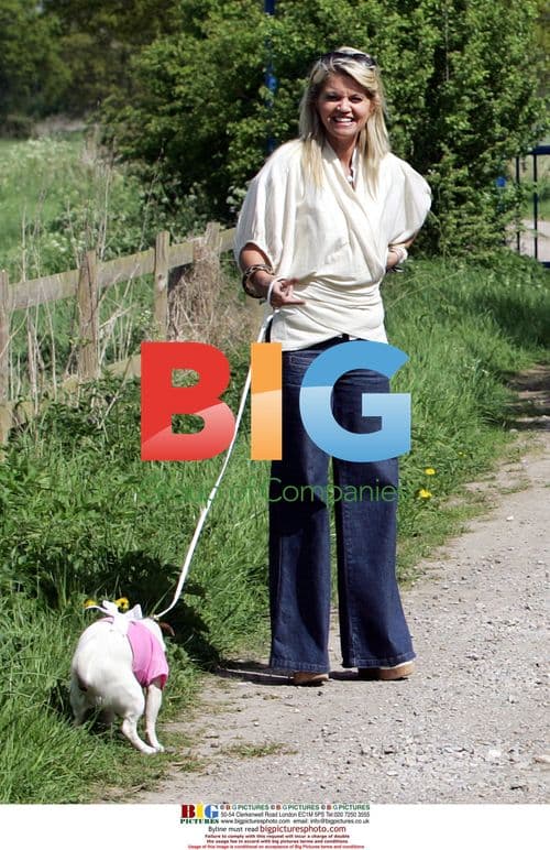 Danniella Westbrook and Tony Mortimer Walk Dogs