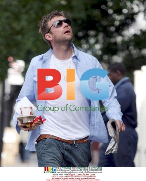 Damon Albarn out in Notting Hill, London