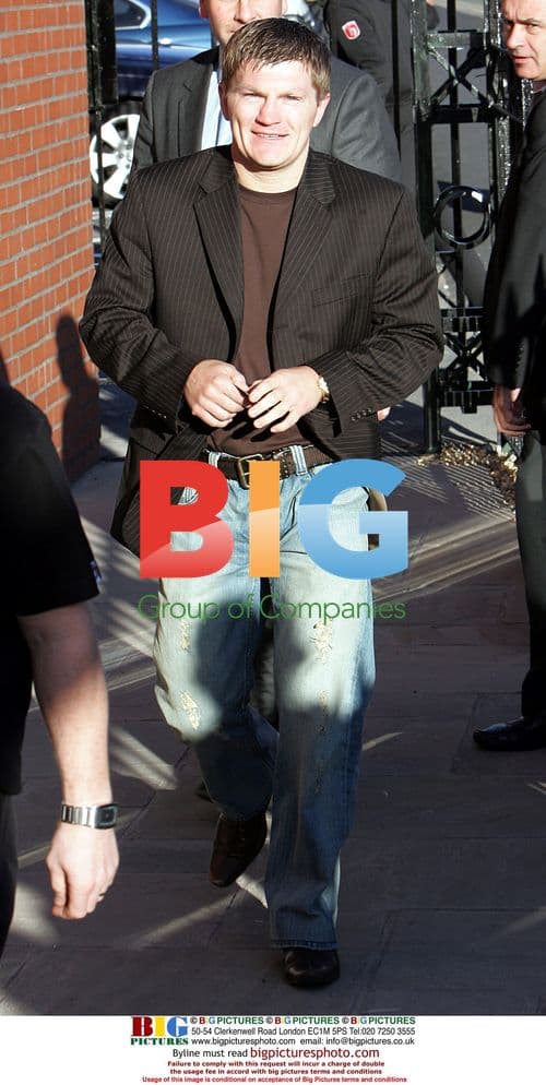 Boxer Ricky Hatton at new gym opening in Hyde, Manchester