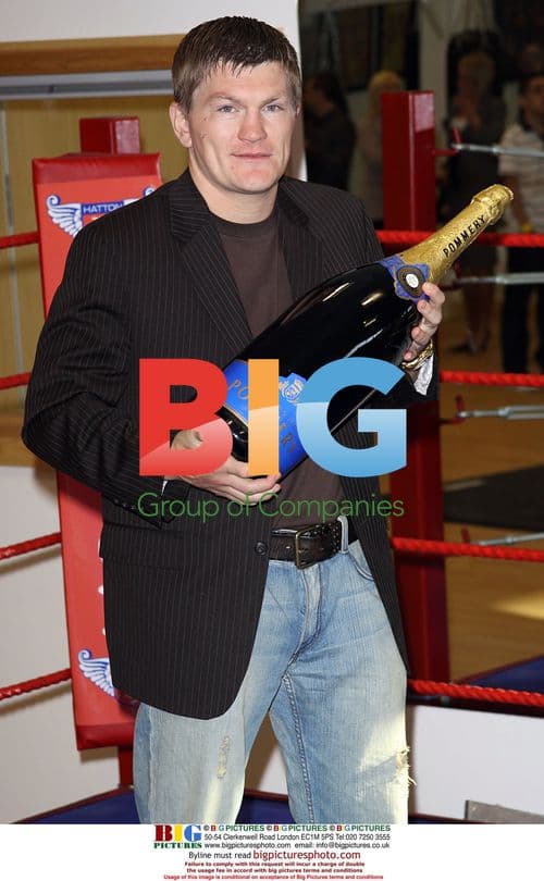 Ricky Hatton at opening of new gym