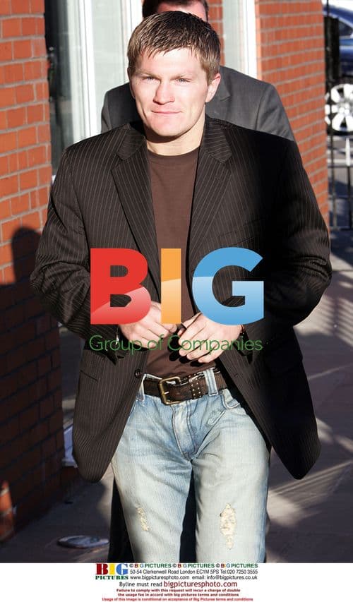 Ricky Hatton at opening of new gym