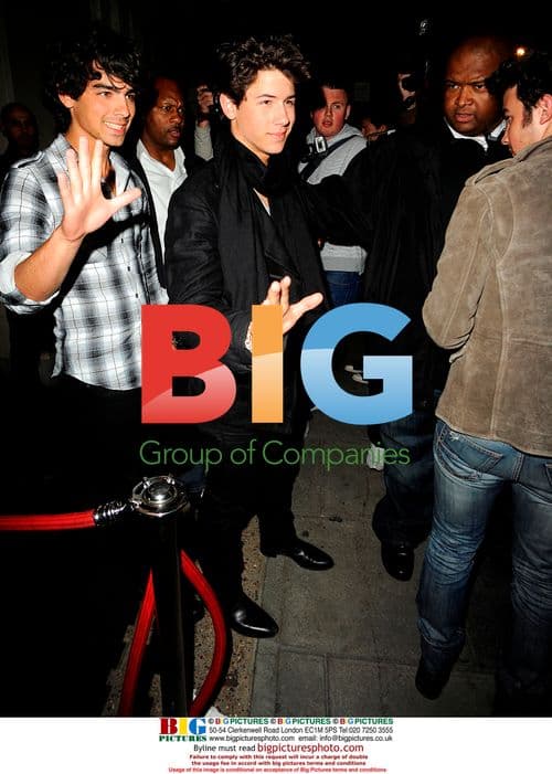 Jonas Brothers Leaving Nobu in London