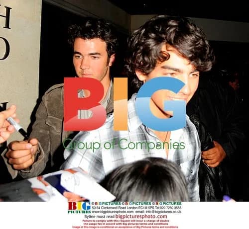 The Jonas Brothers Leaving Nobu Berkley in London