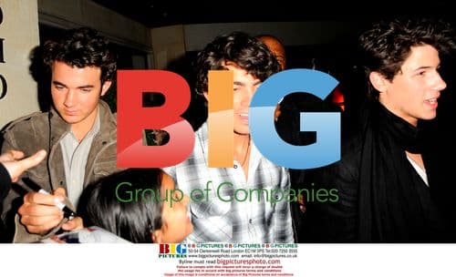 The Jonas Brothers Leaving Nobu in London