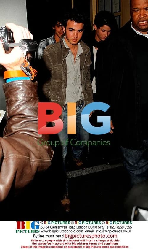The Jonas Brothers Leaving Nobu Berkley in London