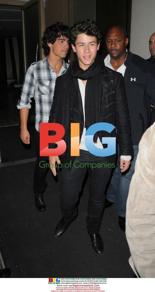The Jonas Brothers Leaving Nobu in London