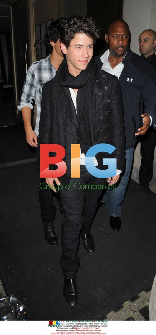 The Jonas Brothers Leaving Nobu in London