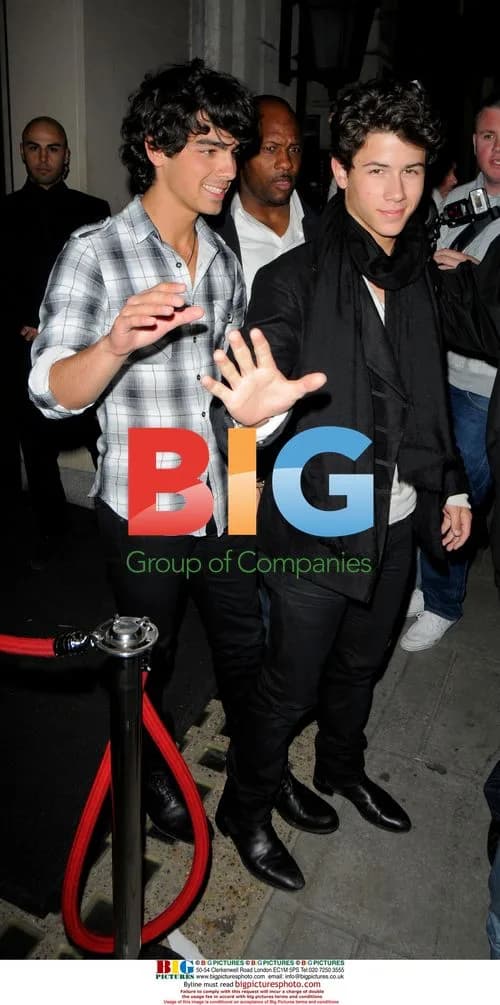 The Jonas Brothers Leaving Nobu in London