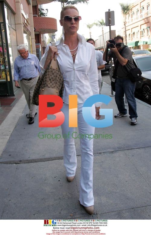 Nicolette Sheridan Shopping in Beverly Hills