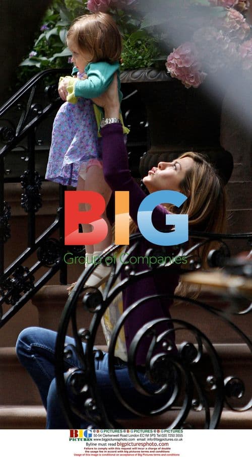 Jennifer Aniston on 'The Baster' set in Brooklyn