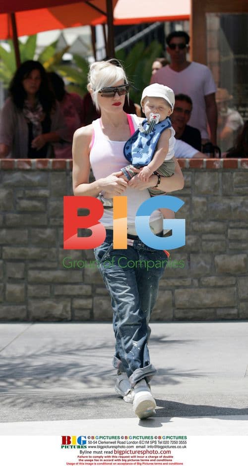 Gwen Stefani with son Zuma at The Grove, LA