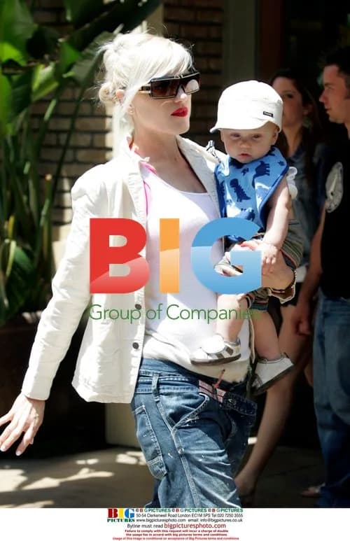Gwen Stefani and son Zuma at The Grove in LA