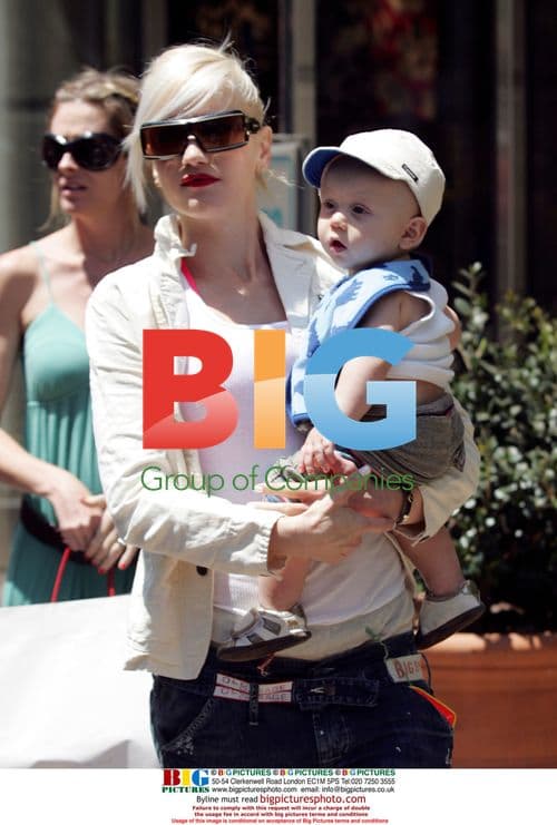 Gwen Stefani with son Zuma at The Grove in LA
