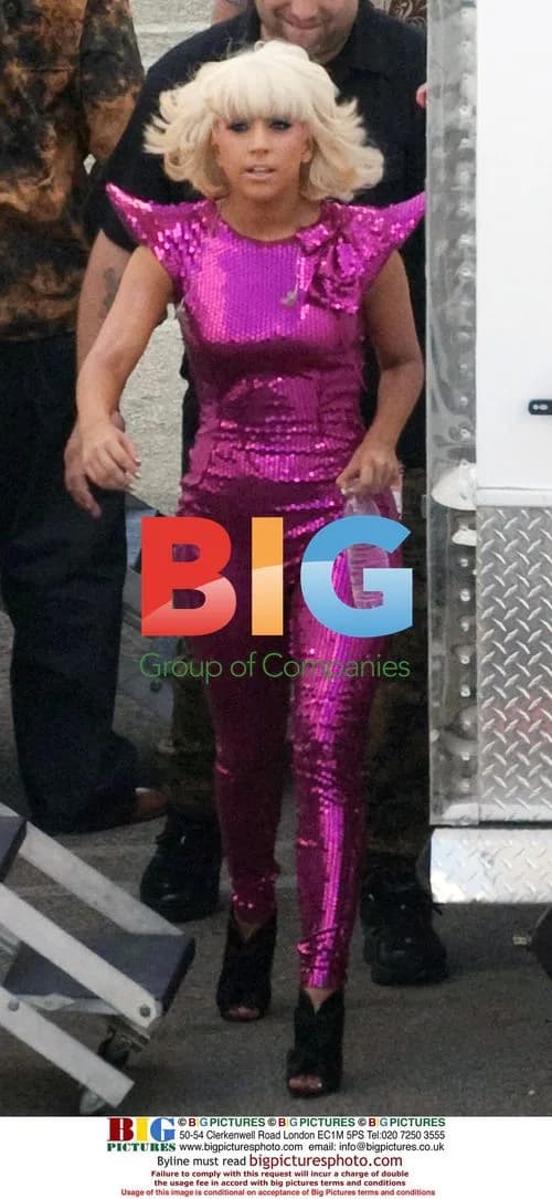 Lady Gaga leaves trailer for DWTS performance