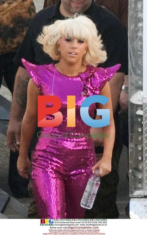 Lady Gaga arriving on DWTS set in LA