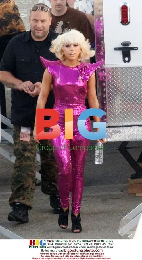 Lady Gaga leaves trailer to perform on DWTS