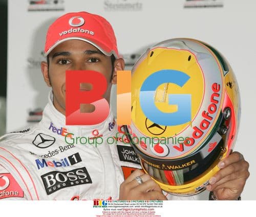 Lewis Hamilton introduces new McLaren helmet