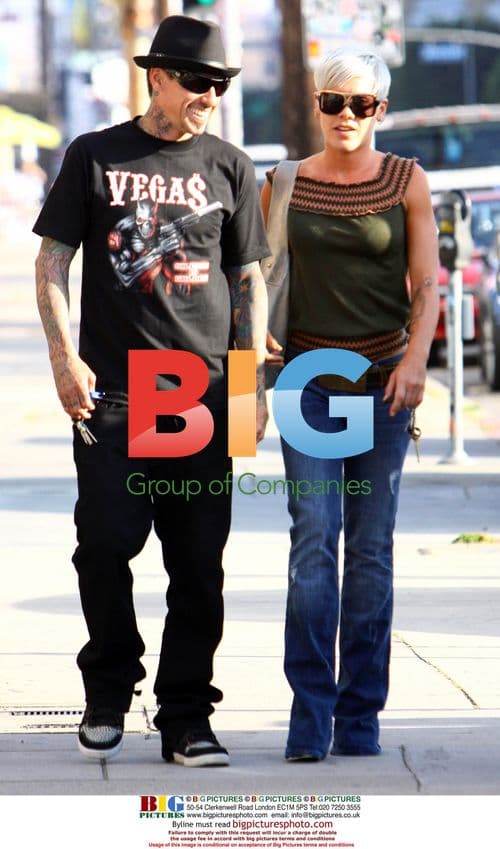 Pink and Carey Hart go shopping at Barney's New York