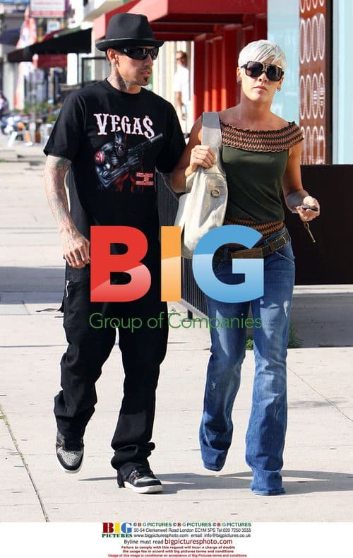 Pink and Carey Hart shop and dine in Beverly Hills