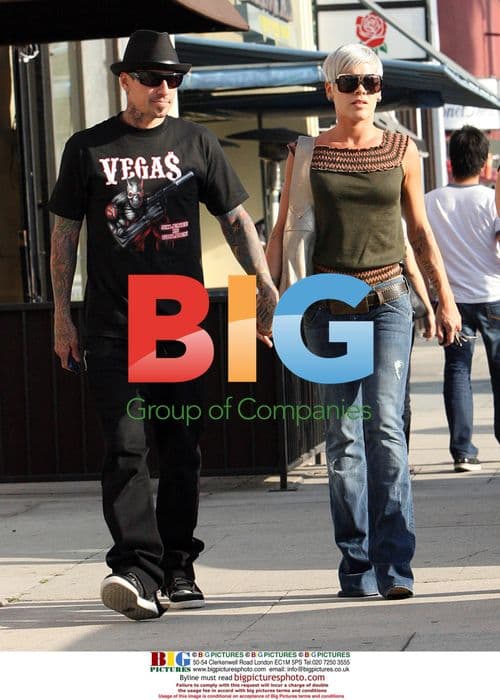 Pink and Carey Hart shopping in Beverly Hills