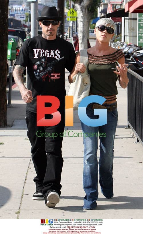 Pink and Carey Hart shopping in Beverly Hills