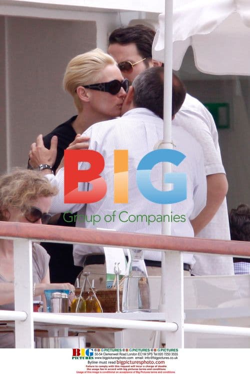 Tilda Swinton having lunch with Sandro Kopp