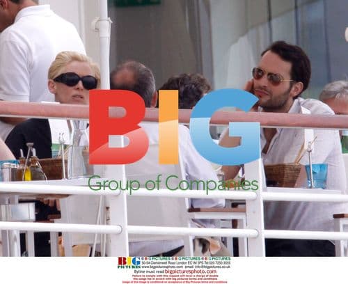 Tilda Swinton and Sandro Kopp Lunch in Cap d'Antibes