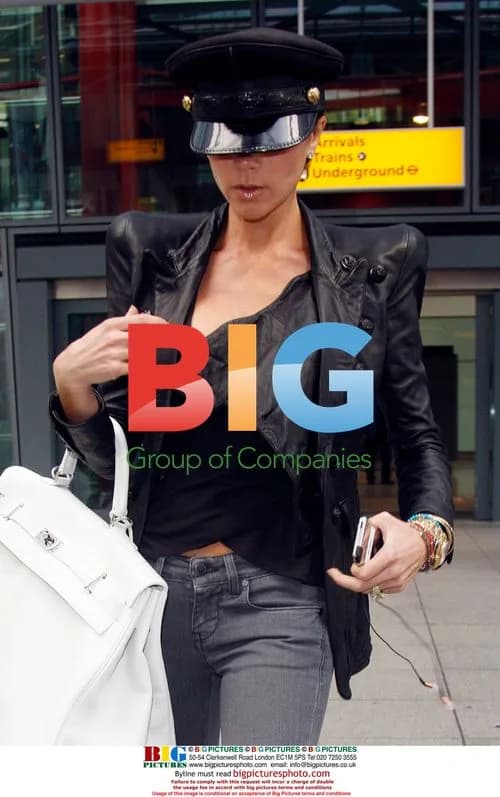 Victoria Beckham at Heathrow Airport