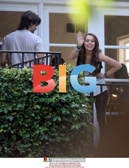 Miley Cyrus and Justin Gaston