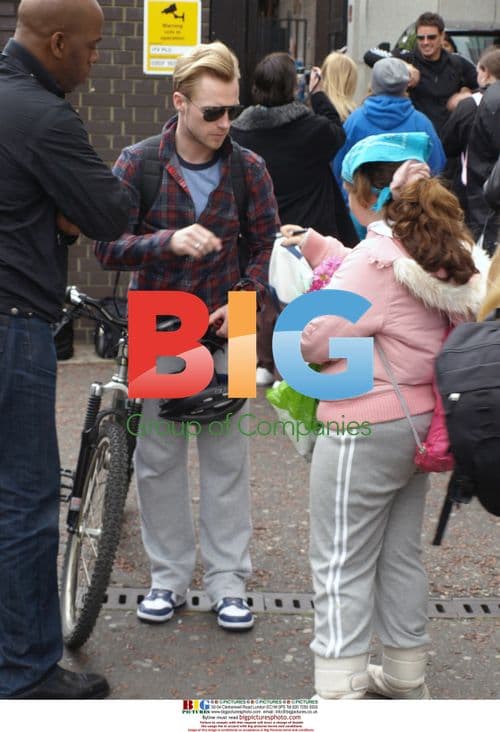 Boyzone members leave GMTV studios