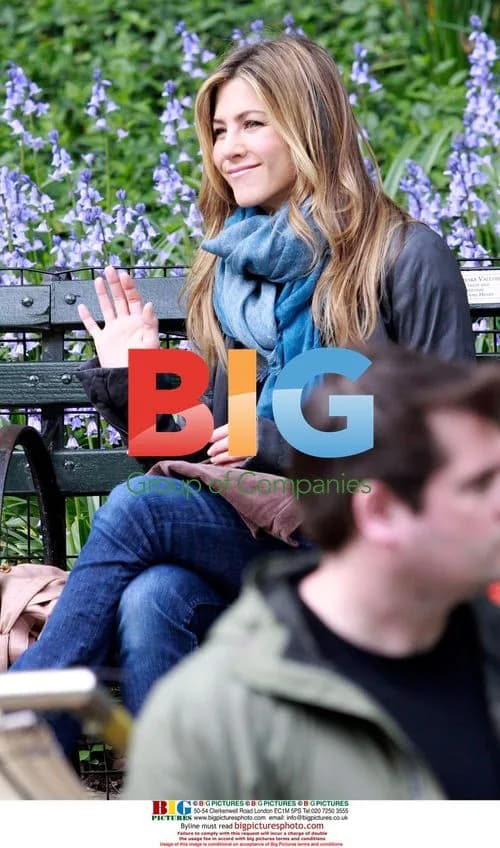 Jennifer Aniston on "The Baster" set in NYC