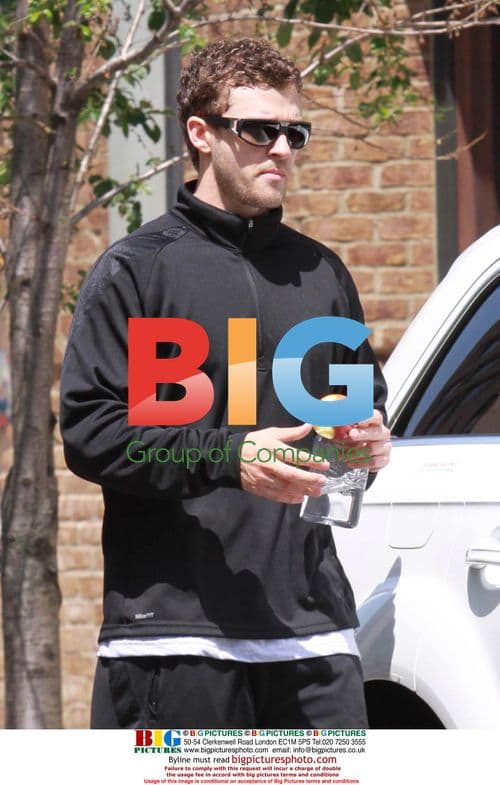 Justin Timberlake spotted eating apple in NYC