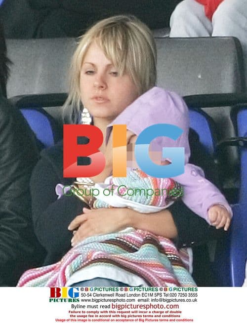 Tina O'Brien at charity football event