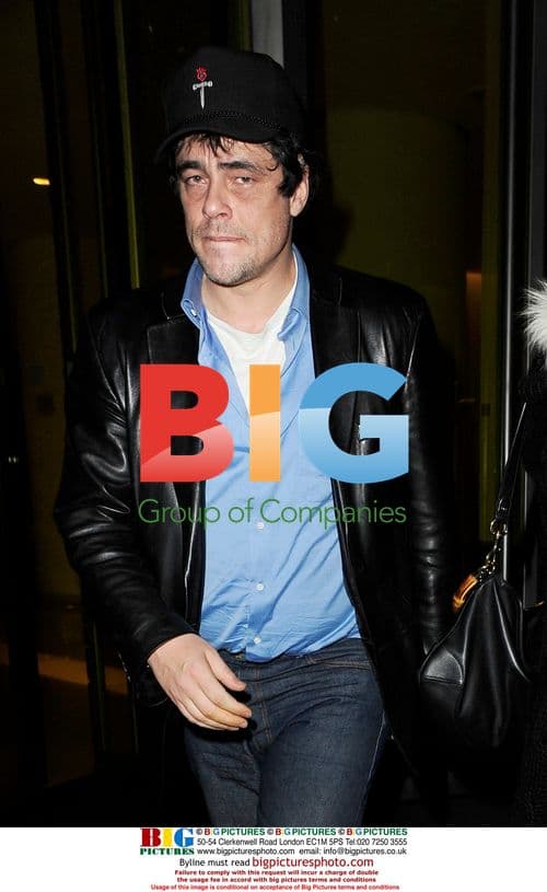 Benicio Del Toro Leaves London Club