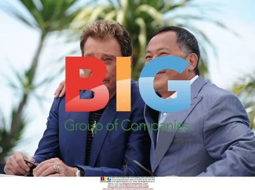 Johnny Hallyday and Johnnie To at Cannes