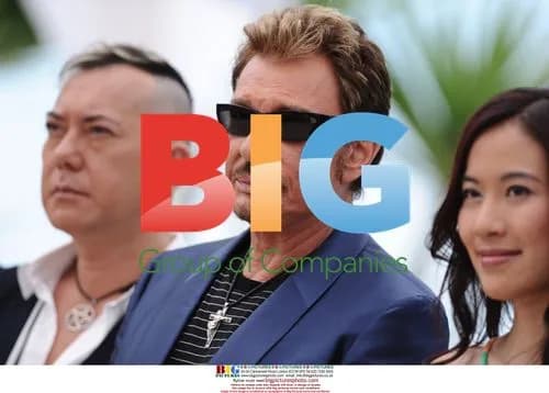 Johnny Hallyday at "Vengeance" Photocall