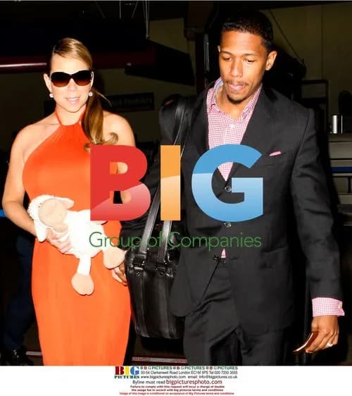 Mariah Carey and Nick Cannon at LAX