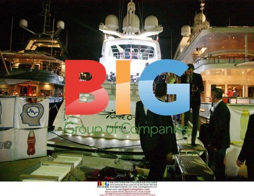 Paris Hilton, Emile Hirsh and David Furnish at Cannes party