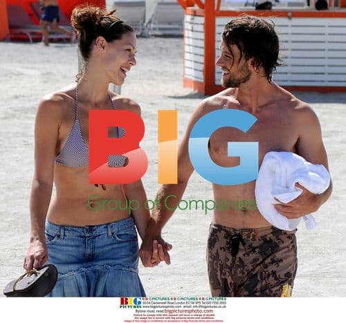 Louise Griffiths and Jesse Spencer spotted on Miami Beach