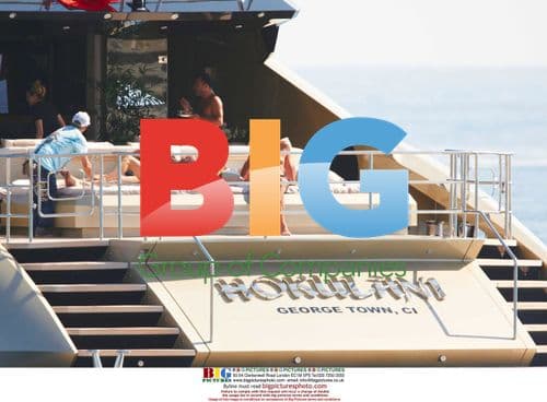 Christian Audigier on yacht in Cannes