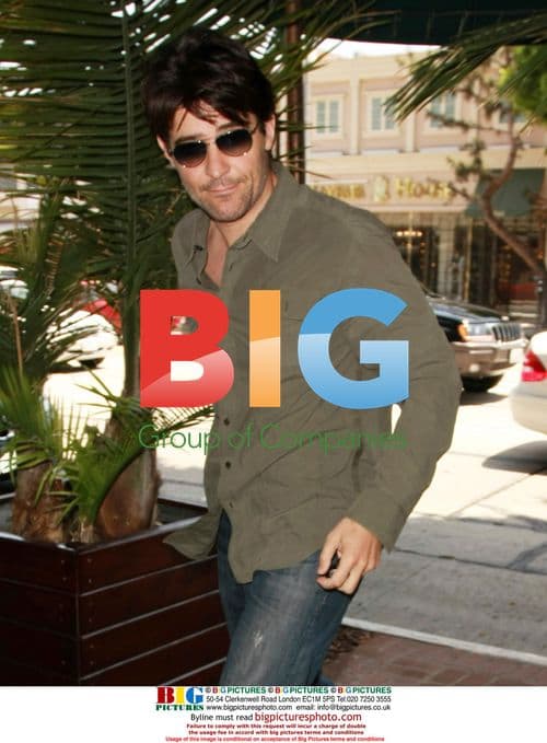 Goran Visnjic has lunch at Madeo Restaurant