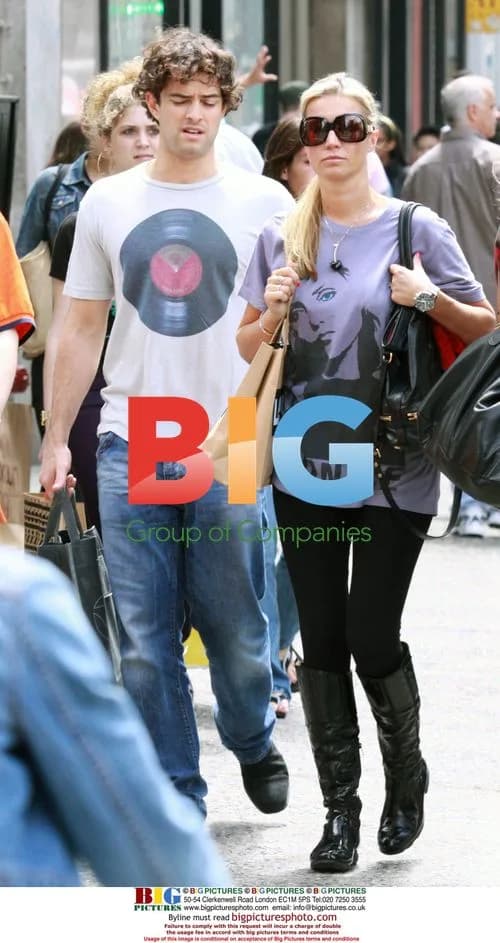 Denise Van Outen and Husband Spotted in NYC