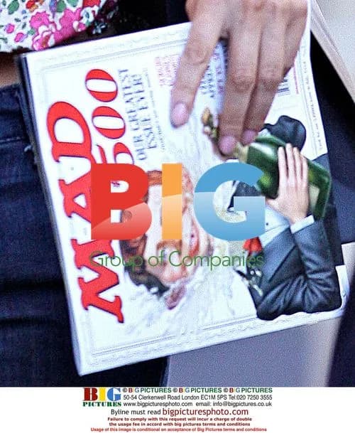 Helena Christensen picks up MAD magazine